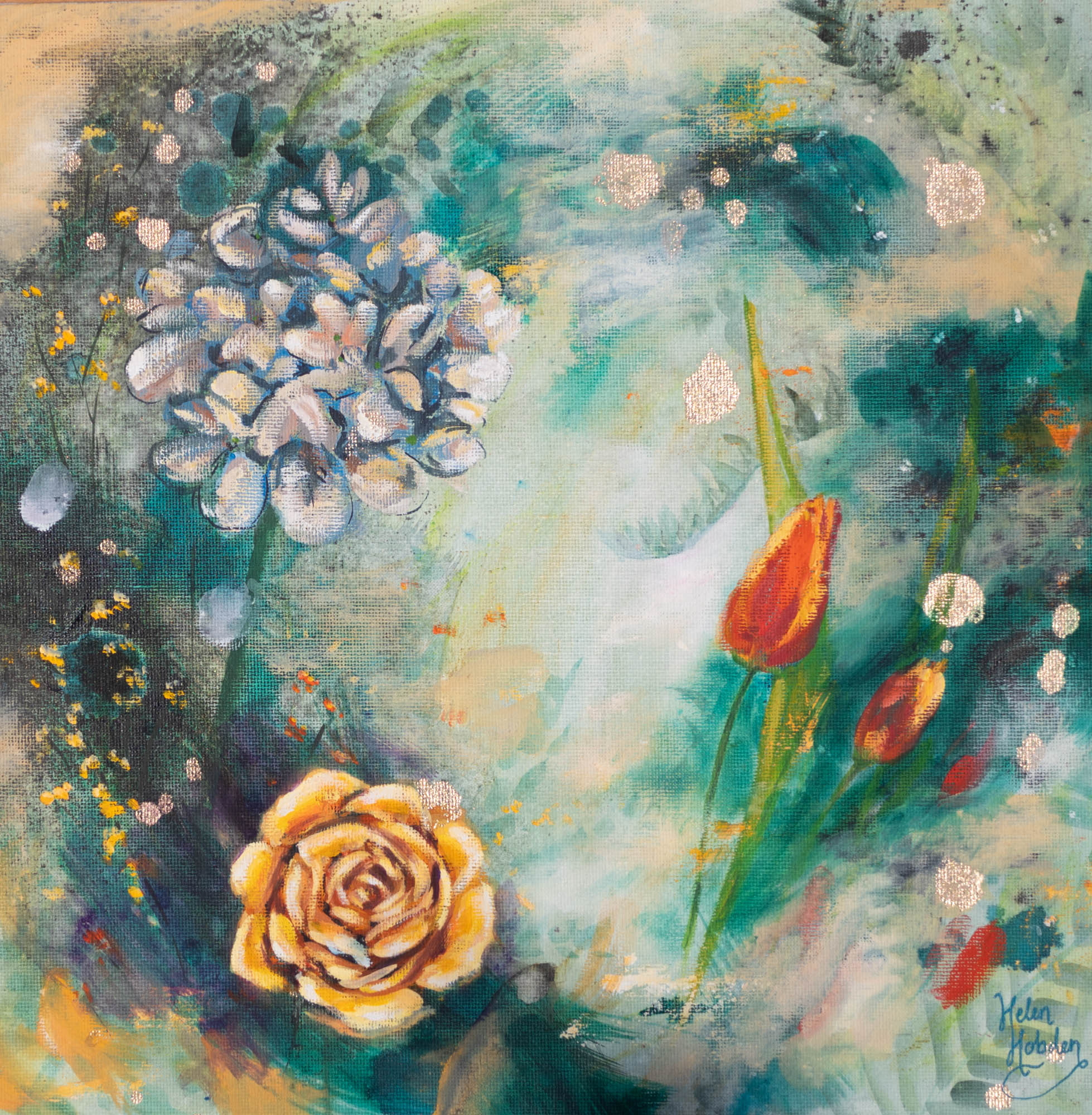 Abstract floral art