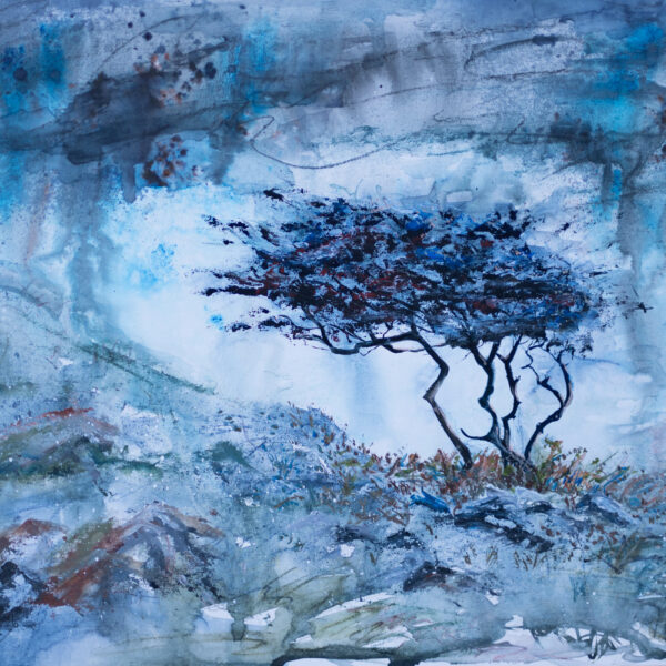 Lone tree painting