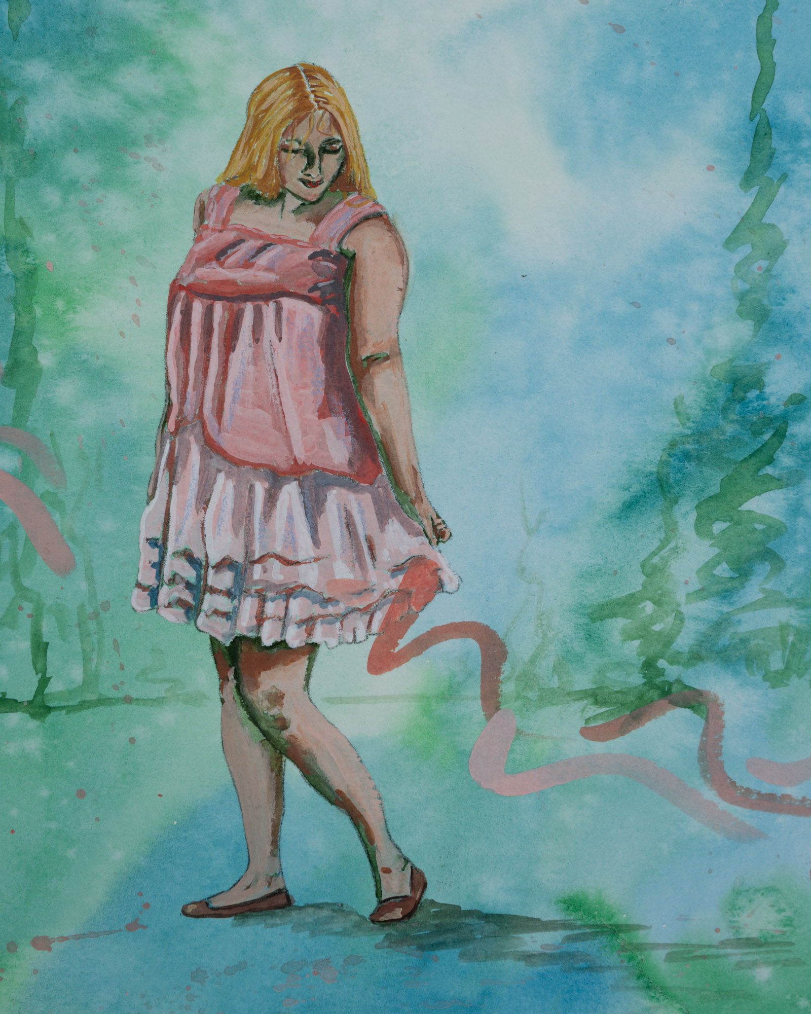 Watercolour fairytale art