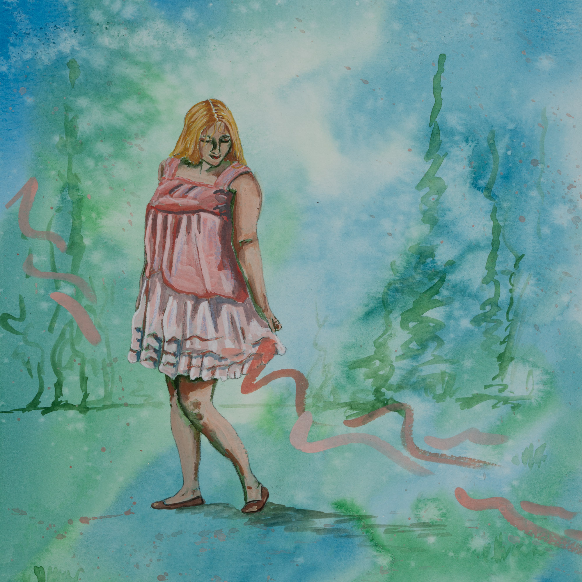 Pink fairytale painting